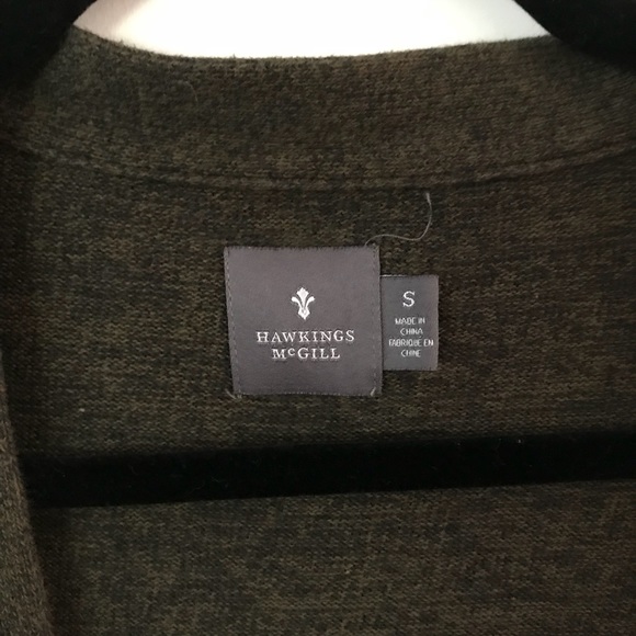 Heathered Olive Green Cardigan - Picture 3 of 4